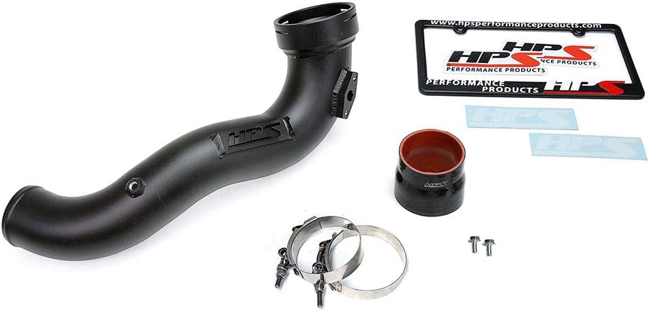 HPS Performance Black Intercooler Intake Charge Pipe Turbo Boost Compatible for 2011-2013 BMW 335i 335iX 135i 2013-2015 X1 xDrive35i N55 3.0L Turbo, 17-107WB
