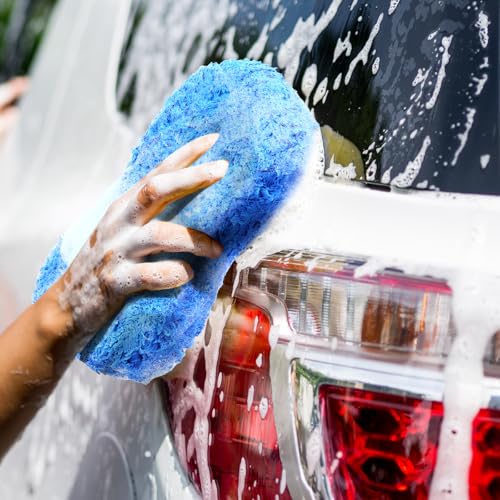Image of Tanlade 4 Pcs Large Car Wash Sponge, Foam Sponge for Clean, Multicolor
