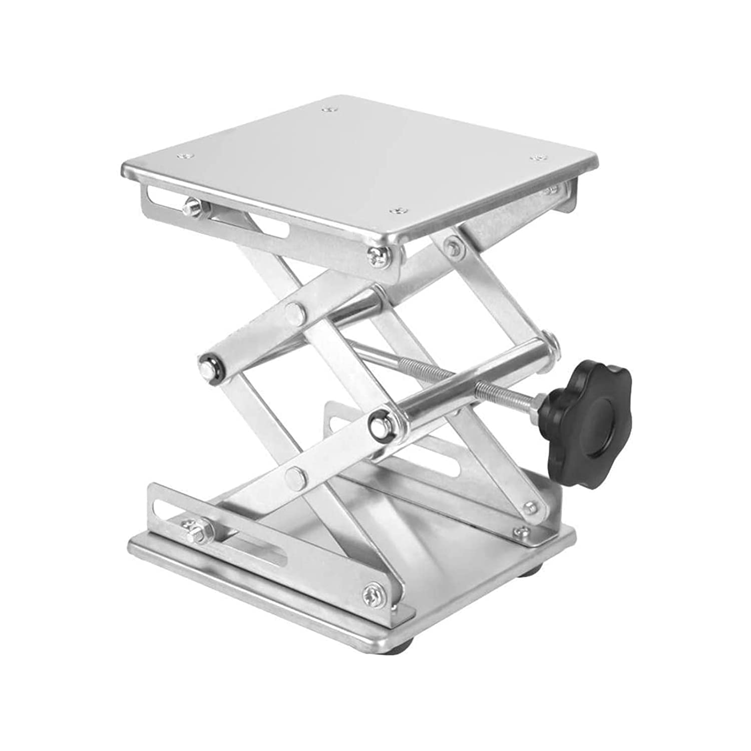 Amazon | 実験台 実験用器具 ラボジャッキ 昇降台 昇降作業台 ミニ昇降台 100x100x150mm 小型 折りたたみ 実験用 ...