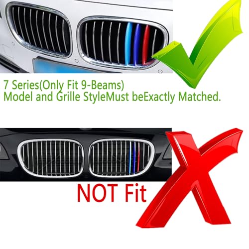 Image of Automotive Grille Inserts for BMW 7 Series 2014 2015(Only Fit 9-Beam),Front Grille Accessories