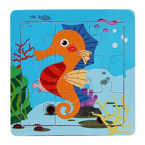 9 ピース教育木製フレームパズル子供の知育玩具幼児のための学習プレイセットおもちゃ子供