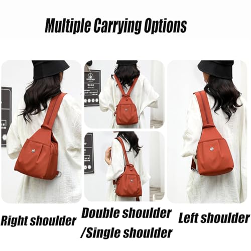 Waterproof 2-Way Commuter Bag, Large Capacity Three-in-One Anti-Theft Oxford Convertible Shoulder Bag for Women3