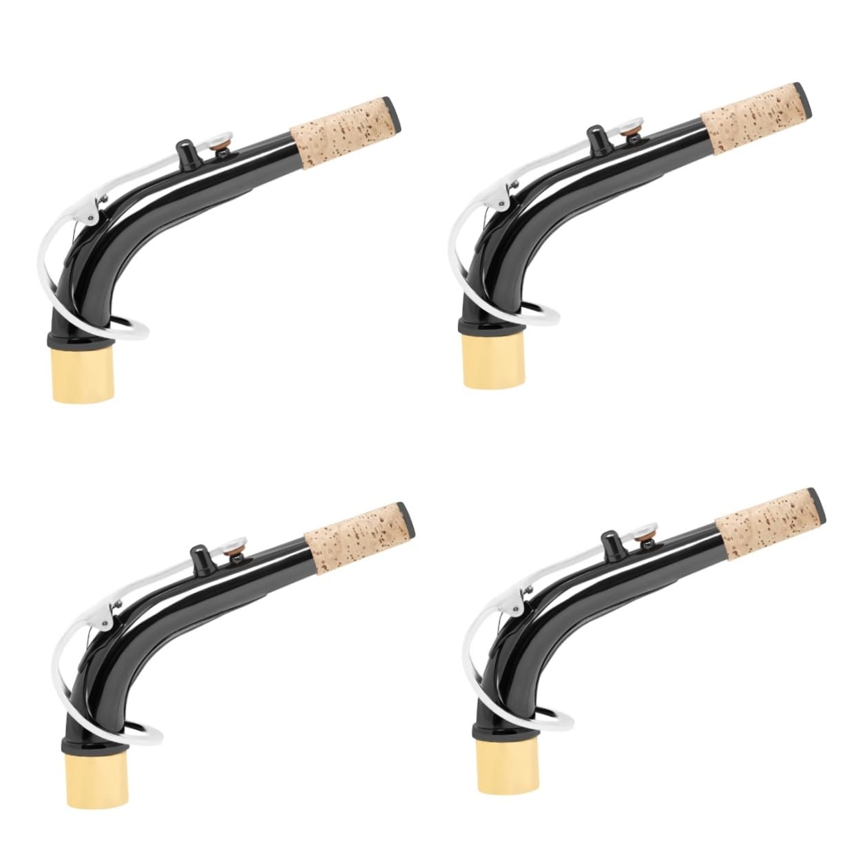 ifundom 4pezzi Sassofono Curvo Ottone Accessorio Di Riparazione Per Collo Neck Sughero Strumenti Musicali Per Appassionati Di Musica