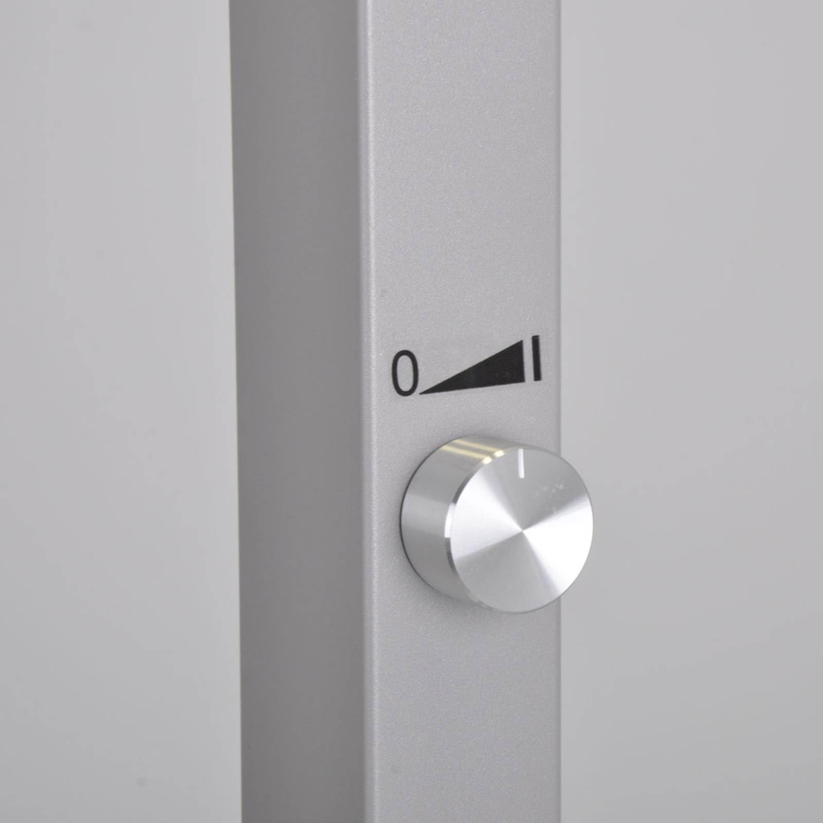 Lampada Da Terra 'Logan' Dimmerabile Grigio | Piastana Ufficio Con 2 Luci LED Incluse - Foto 2