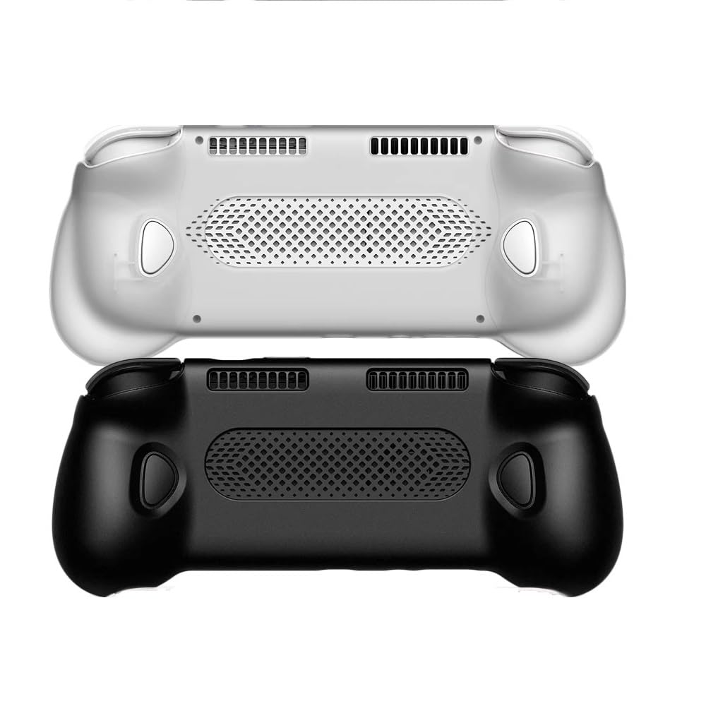 Funda con Agarre para la Consola de Videojuegos para Ayn Odin 3, Funda con Agarre y Control Portátil para la Consola de Videojuegos Portátil para Ayn Odin 3 Soporte (Black+White)