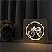 Produktbild olwonow Fahrrad Fahren 3D LED Arylic Nachtlampe Tisch Lichtschalter Steuerung Carving Lampe für Kinderzimmer Sport Party Geschenk