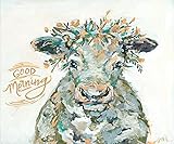 Good Morning Cow by Jessica Mingo - 12 x 16 Art Print Poster