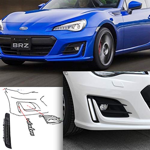 BRZ LED Daytime Running Lights For 2017-2020 Subaru BRZ LCI Clear Lens Front Bumper Side Cover Built-in Daytime Driving Lamps JDM Style