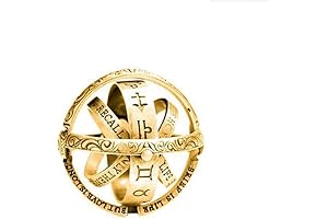 Cosmic Wonders on Your Finger: Armillary Sphere Foldable Ring