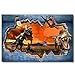 Produktbild Wandaufkleber PVC DIY 3D Dinosaurier Wand 3D Jurassic World Poster Jurassic Park Dinosaurier Tapete Schlafzimmer Aufkleber Kinderzimmer Aufkleber 40 * 60 cm