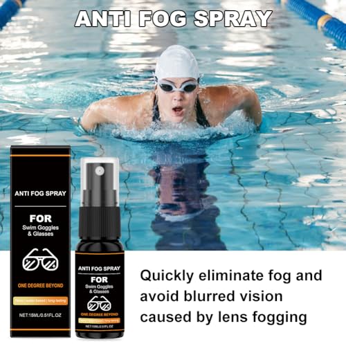 Myluatye Anti Fog Spray,Antibeschlagspray,Antifog Spray Schwimmbrille,Antistatische Staubabweisende Reinigung der Brille,15ML