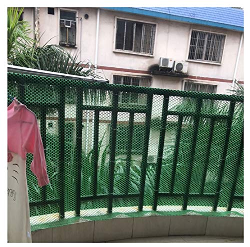 ZGQSW Child Safety Fence Net, Staircase Balcony Anti-fall Net, Chicken Duck Rabbit Breeding Net, Lawn Protection Net, Green Plastic Net, Waterproof, Wear-resistant and Tough