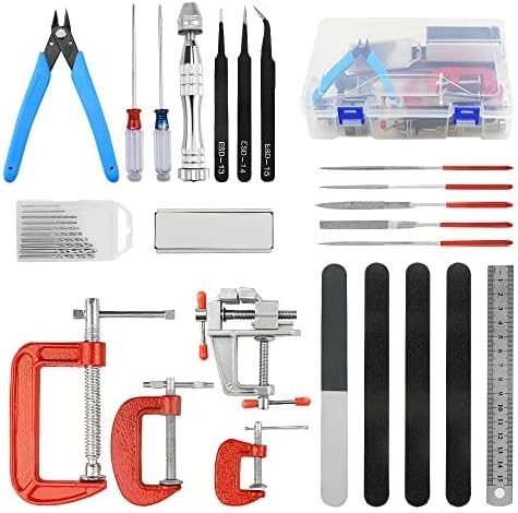 XINGYHENG 32PCS Modeler Basic Tools Craft Set Gundam Model Tools Kit Hobby Building Tool for Model Assemble Car Model Building Repairing and Fixing DIY Craft Kit
