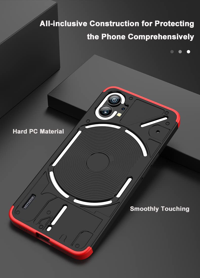 SIYOPINPFY Cover per Nothing Phone 1 Case, Custodia con 360