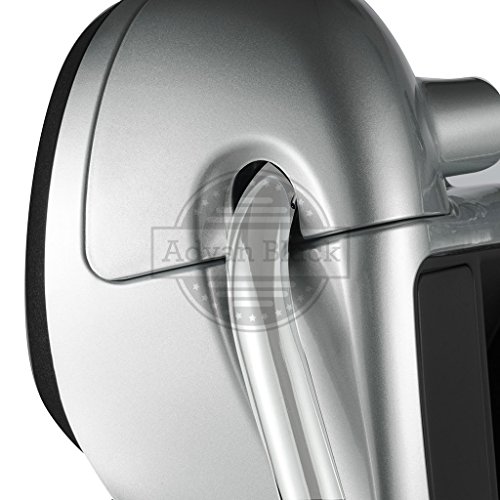 Brilliant Silver Lowers Motorcycle Lower Leg Fairings Glove Box Fit For Harley Touring 2014+ #TOP6