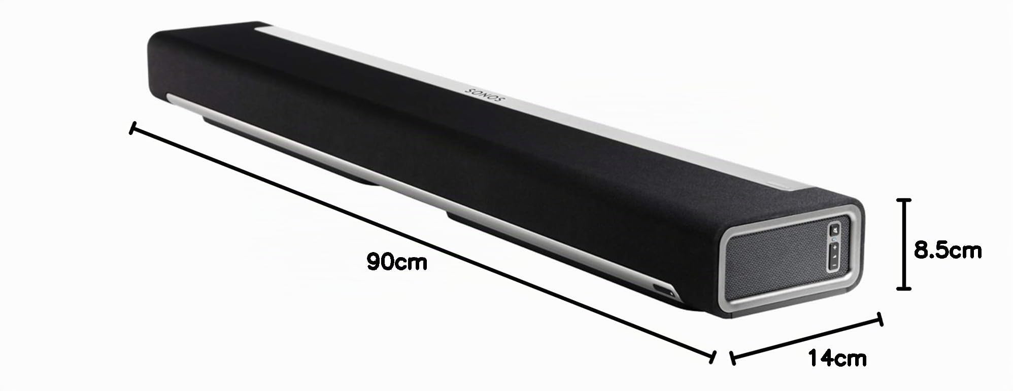 Sonos Playbar, TV-Soundbar e Sistema Audio Wireless, Controllabile da Smartphone, Tablet e PC, Nero