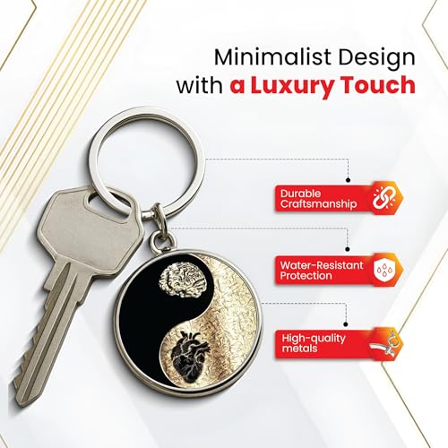 Image of MG | Protective Evil Eye /Spiritual Symbols /Om /Motivational Keychains | Double-Sided Metal Key Ring | Good Luck and devine Charm for Car, Bike, Home & Office