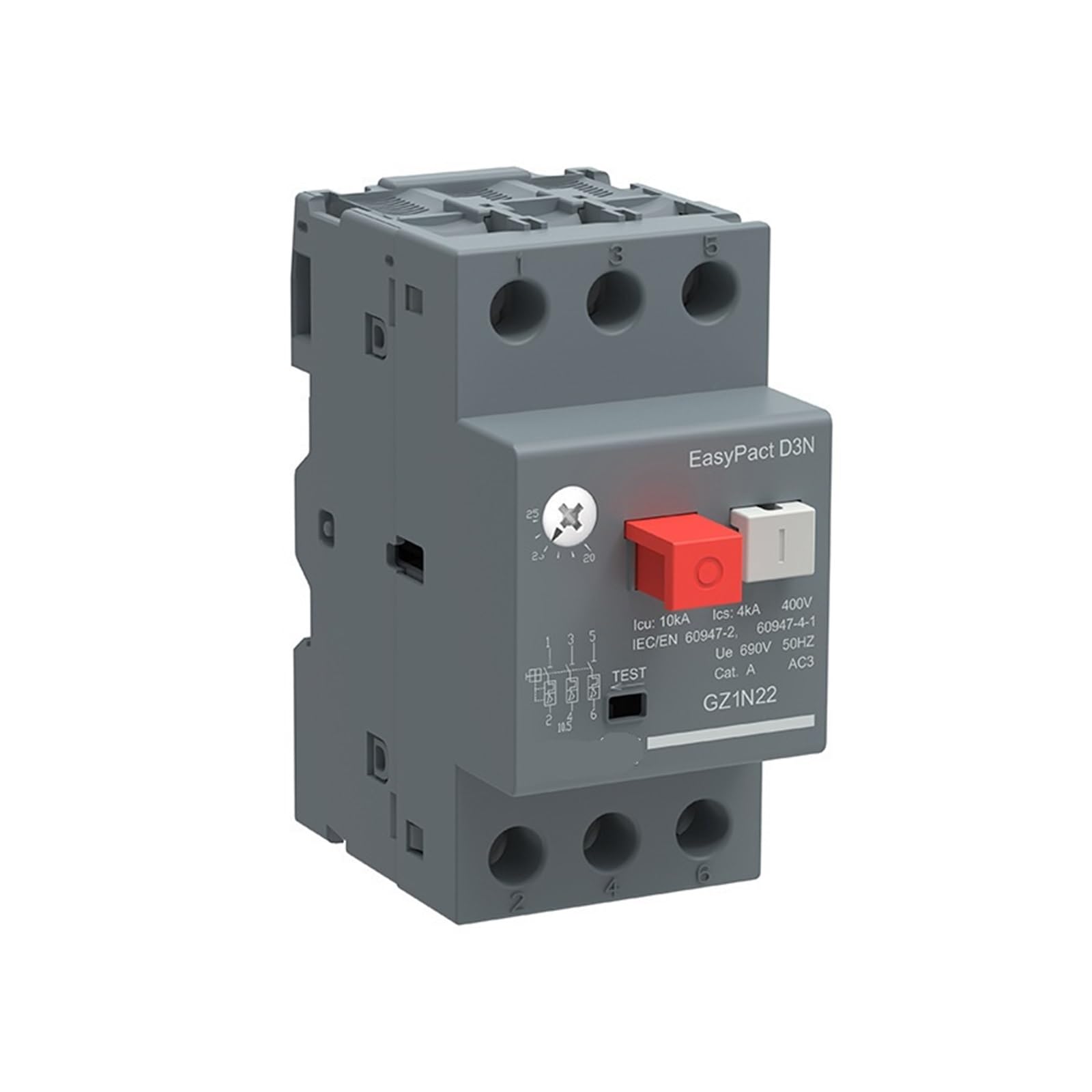 2RD58I8PM GZ1N Thermal Motor Circuit Breaker GZ1N07N 1.6-2.5A