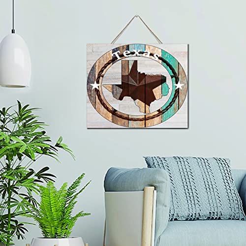 Panneau en bois Texas Lone Star décoration murale salon bureau 30cm