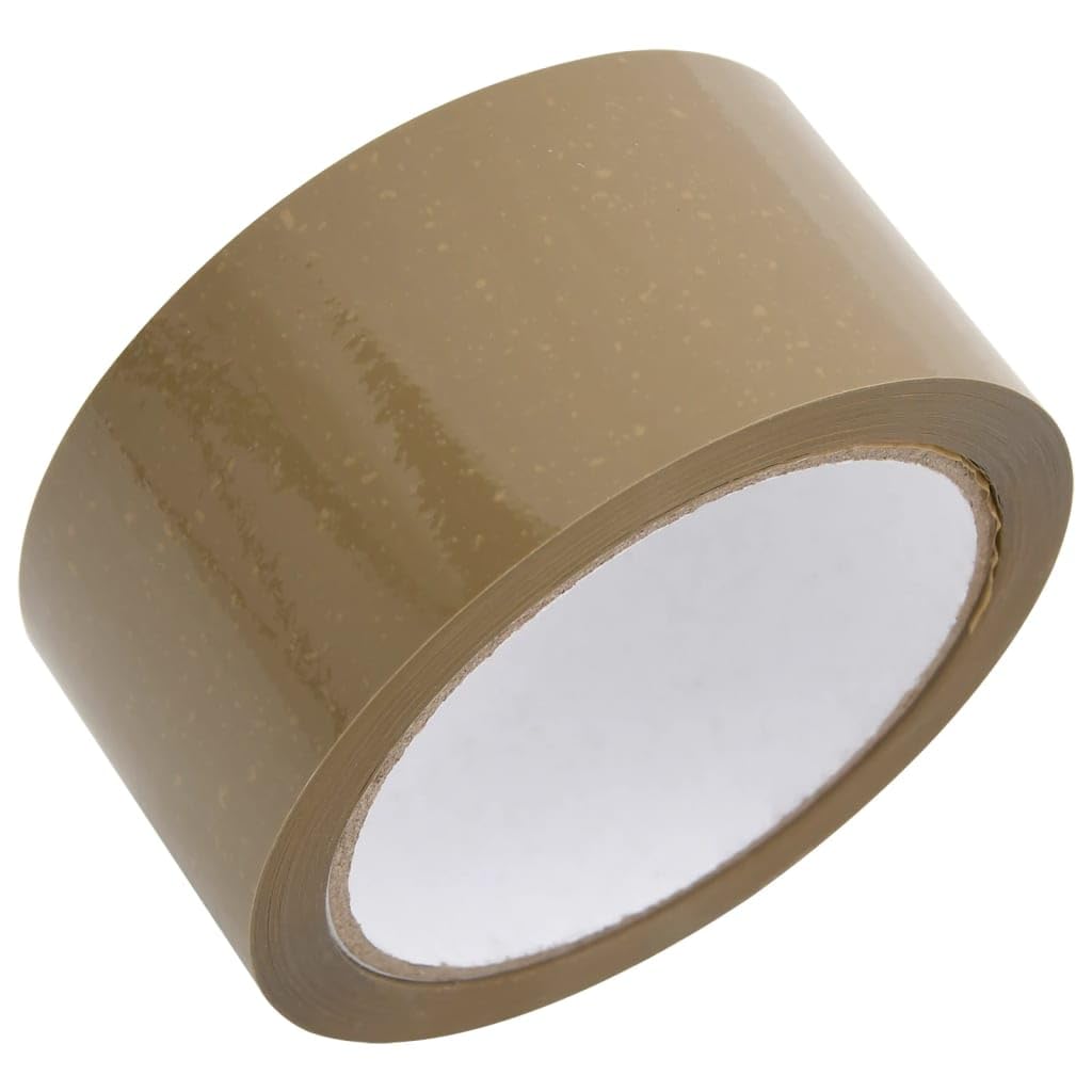 Taśma klejąca 12 szt. brązowa 48 mm x 66 m gruba taśma klejąca PP klej akrylowy uniwersalna do wysyłki opakowania przeprowadzki niezawodna przyczepność