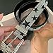 LJJINGXS Women's Studded Rhinestone Star Belt - Y2K Belt Style Cowgirls Fashion Accessory for Festivals and Gift
