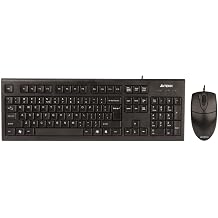 A4tech Wired Combo Mouse And Keyboard - KR-8520D Black