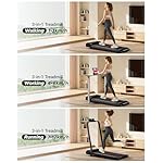 Laufband für Zuhause klappbar 12km/h, Laufband mit Steigung für Zuhause mit Bürstenlosem Motor, Walking Pad mit Steigung max. Belastung 136 kg. – Bild 2
