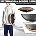 Steel Tongue Drum,13 Inches 15 Notes Handpan Drum in C Major,432 Hz Drum for Adults and Children,with Hand Pan Music Book, Mallets and Carry Bag(Black)