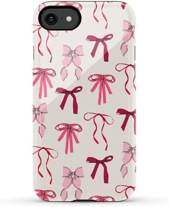 Casely iPhone SE (2020 & 2022) Case | Lover Girlie | Pink Bows | Essential Slim Dual-Layer Protective Design