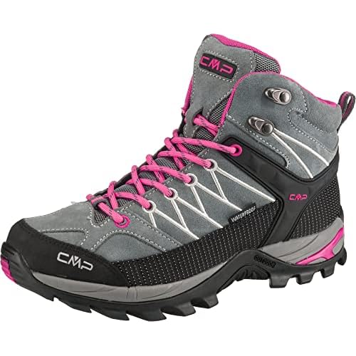 CMP Damen Rigel Mid Wmn Shoe Wp Trekking Wanderhalbschuhe, Grey Fuxia Ice, 40 EU