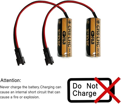 Miniatura 6 de Paquete de 2 baterías CR8-LHC de repuesto de litio de 3 V 2600 mAh para TH559EDV410R (no recargable)