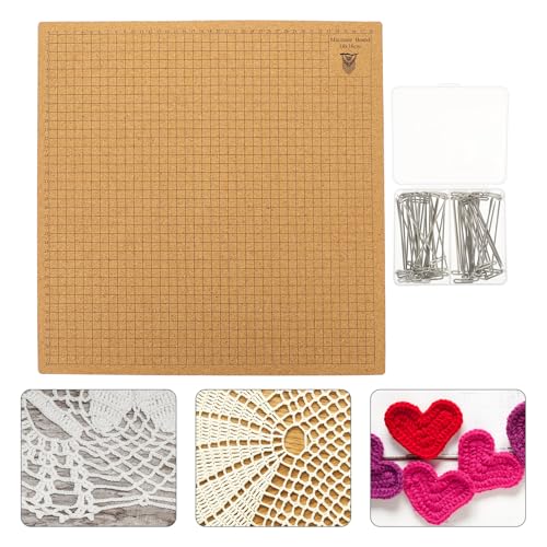 Tabla de macramé de 40x40 cm con alfileres para tejer pulseras cómodamente 6