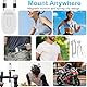 OBEST 360°Action Cam 1080P Unterwasserkamera 30m/98ft Wasserdicht WiFi Kamera 120°Weitwinkel Action Kamera, Motorrad Bodycam, Helmkamera, Multifunctional Accessories, weiß