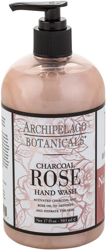 Charcoal Rose Hand Wash, 17 Fl Oz