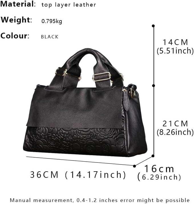 Genuine leather cowhide large capacity detachable shoulder bag Crossbody women's handbag storage purse for ladies - Image 4