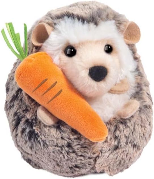 Douglas Spunky Hedgehog with Carrot Soft Plush Stuffed Animal
