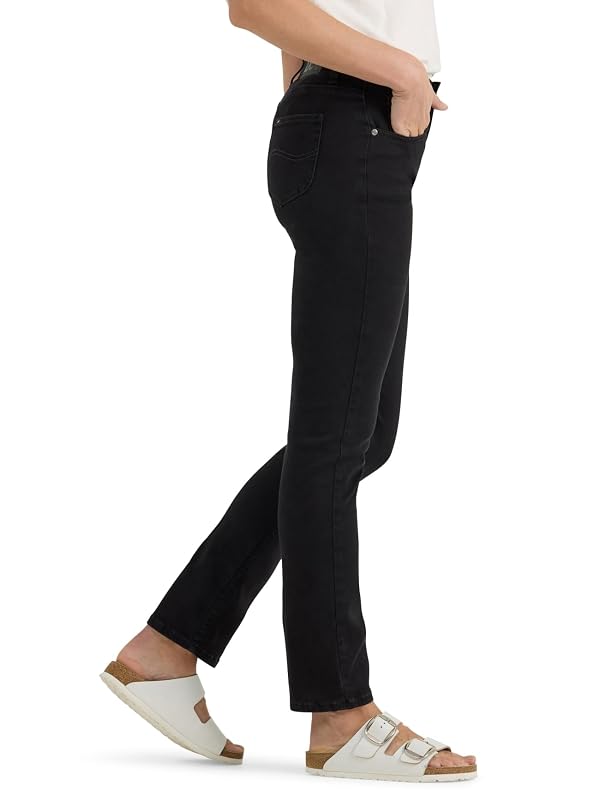 Lee Women's Ultra Lux Comfort with Flex Motion Slim Straight Jean with Ever Fit Impress Me 12 Long by Lee - Used condition - Image 2
