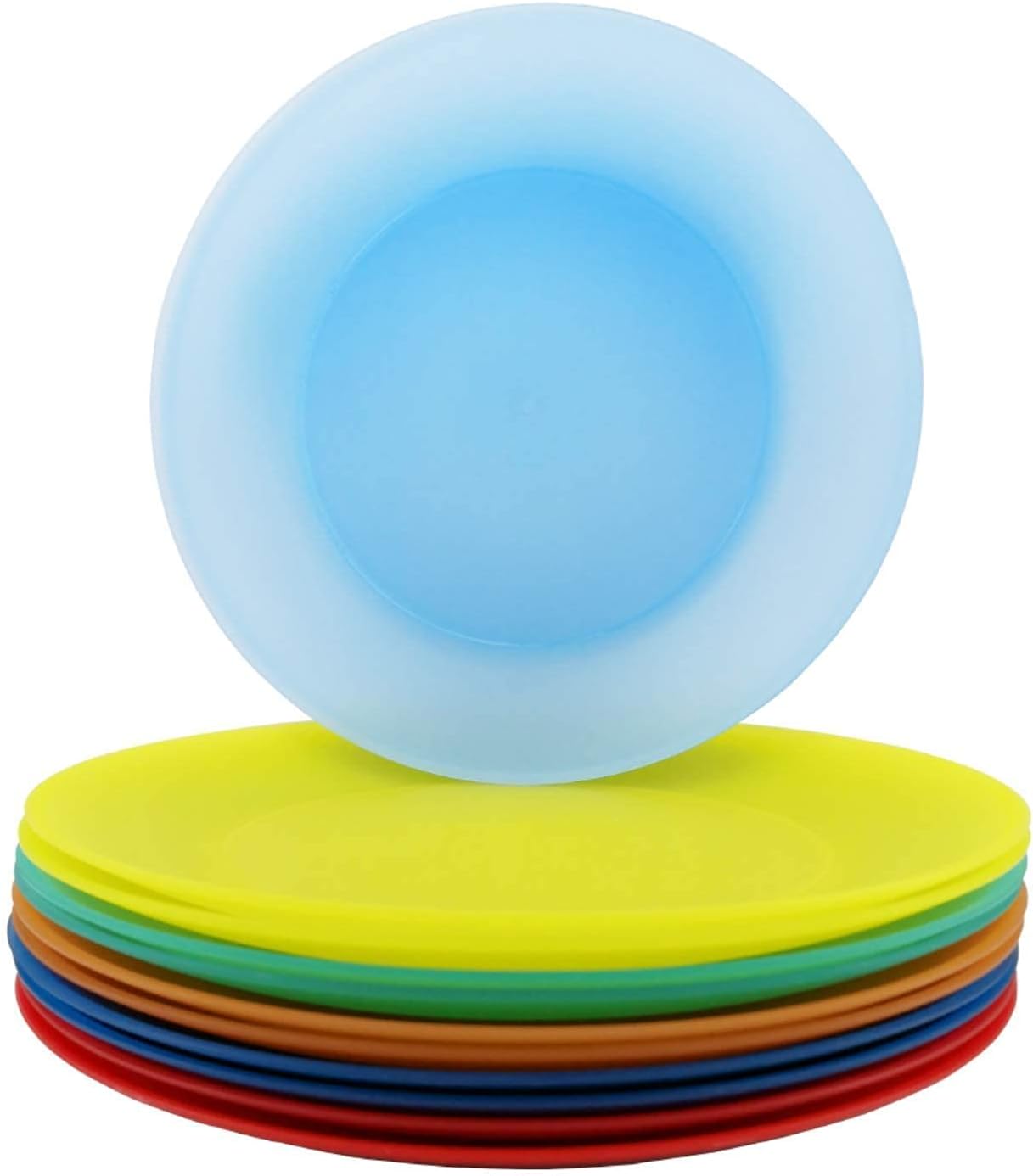 AOYITE 32 ounce 22 oz Cups and 10 inch Plastic Plates Reusable, BPA-Free and Dishwasher Safe Drinking Cups and Dinner Plates,For Everyday use