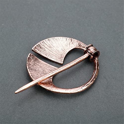 Image of Retro Viking Brooches Cloak Pins Celtic Scarf Shawl Buckle Medieval Clasp Pin Brooch Penannular Brooch for Women Men Jewelry Costume 3Pcs Set