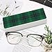 ACCXECTGGV Fashionable Leather Eyeglass Case Black Green Scottish Tartan Plaid Protective Glasses Case for Reading Glasses Pouch Sunglasses Holder