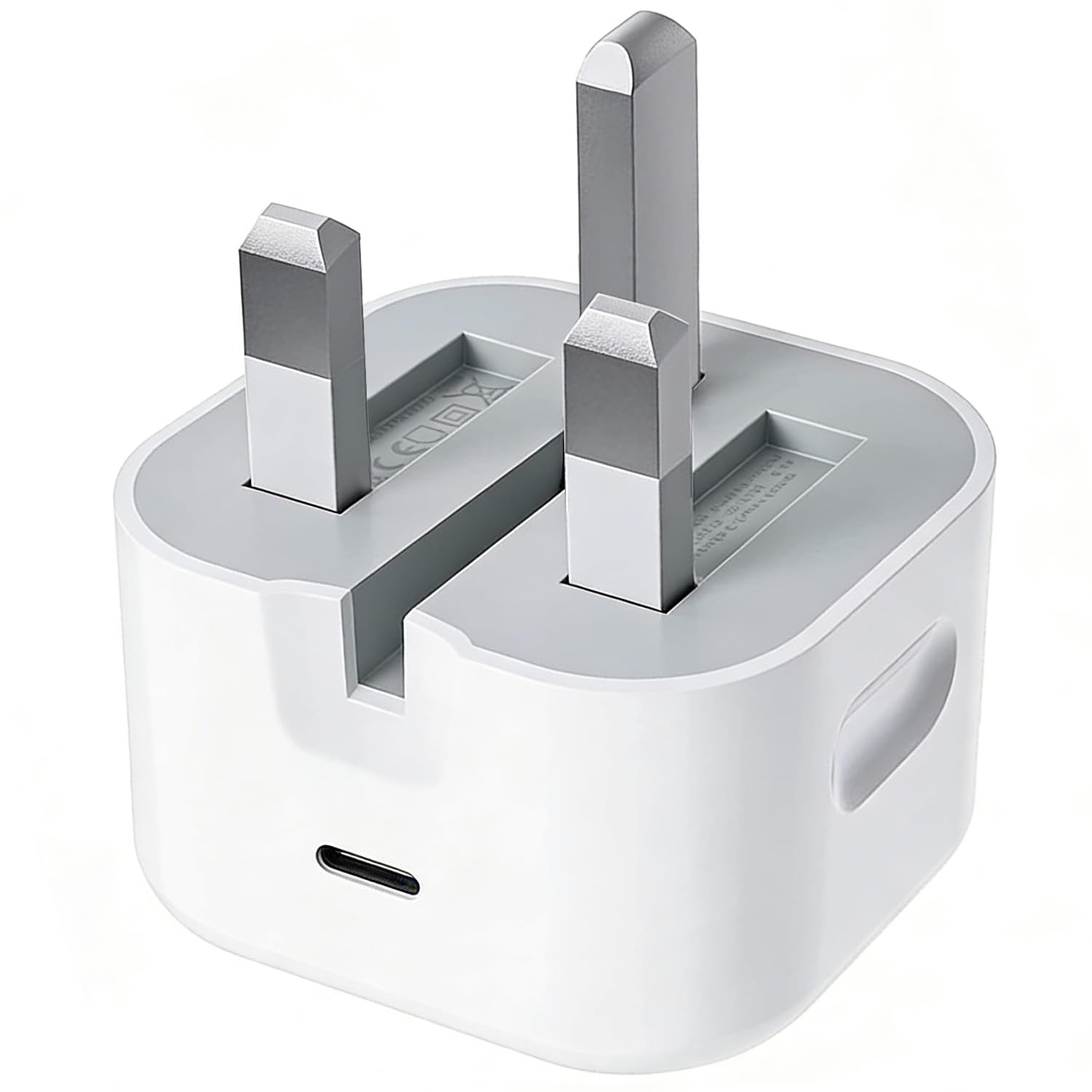 USB C Plug Fast Charge,20W Fold USB-C Power Adapter Plugs UK Charger for New iPhone 17 Pro Max Air 16e 16 Plus Pro Max 15 14 13 12 11 SE Watch iPad 9 10th 11th A16,Folding Type C USBC Port Phone Plug