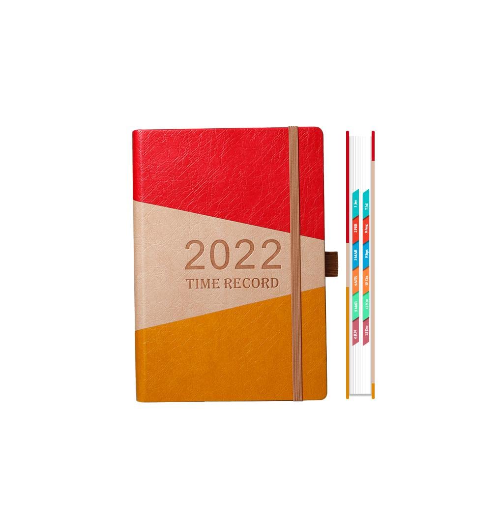 pianificatore di Vita A5 200 Fogli A Colori Notebook Blocco Note Planner 2022 Giornale Ufficiale Settimanale Mese Anno Planner Notbook Forniture Scolastiche per Ufficio Agenda settimanale