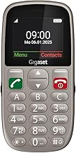 Gigaset GL395 Mobile Phone - Easy Operation for Seniors, Large Buttons & SOS Emergency Button - Dust & Splash Proof IP44 Protection Class - Contract Free - 2.2 Inch TFT Colour Display, Titanium