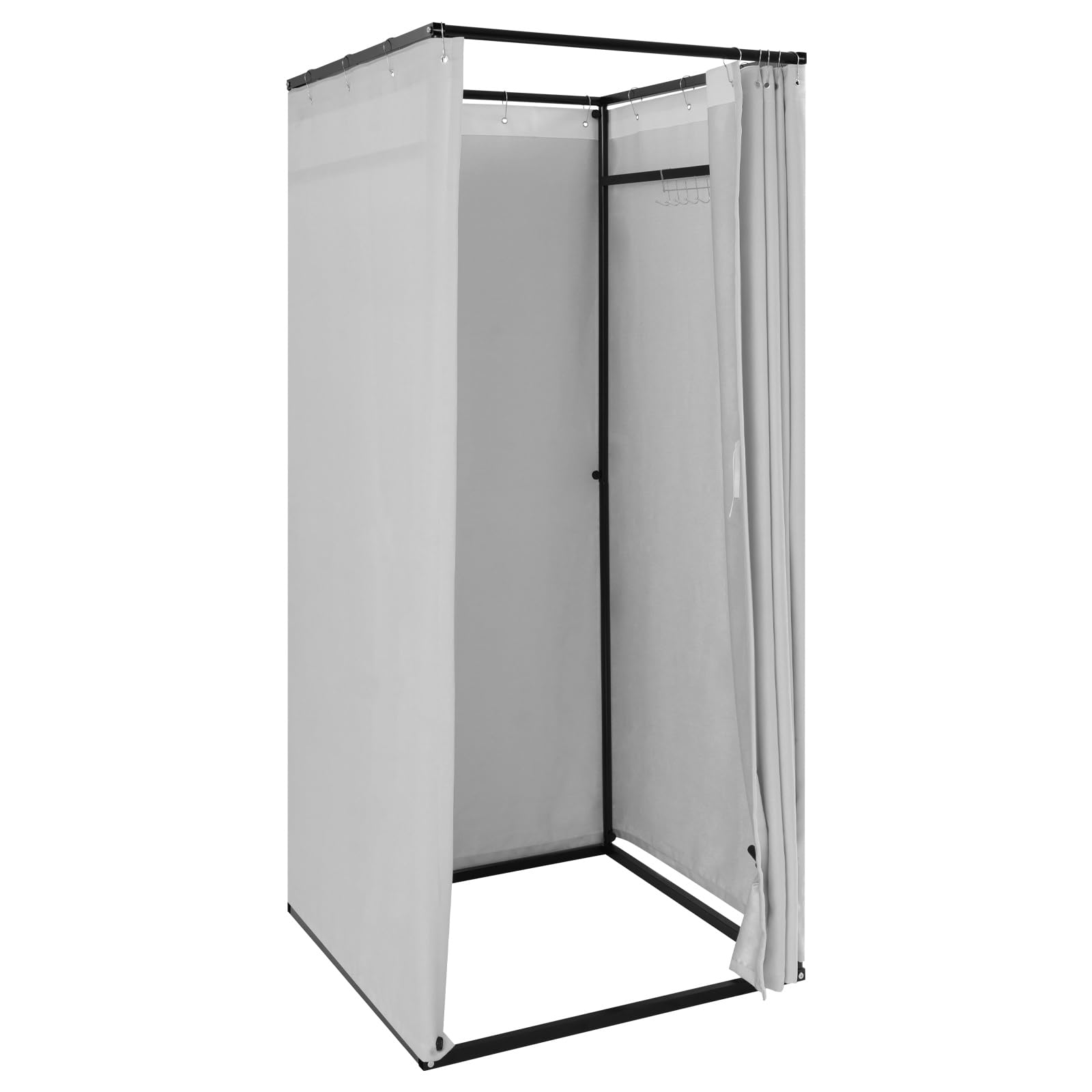 Cabine de vestiaire de haute qualité au design épuré gris clair 85 x 85 cm