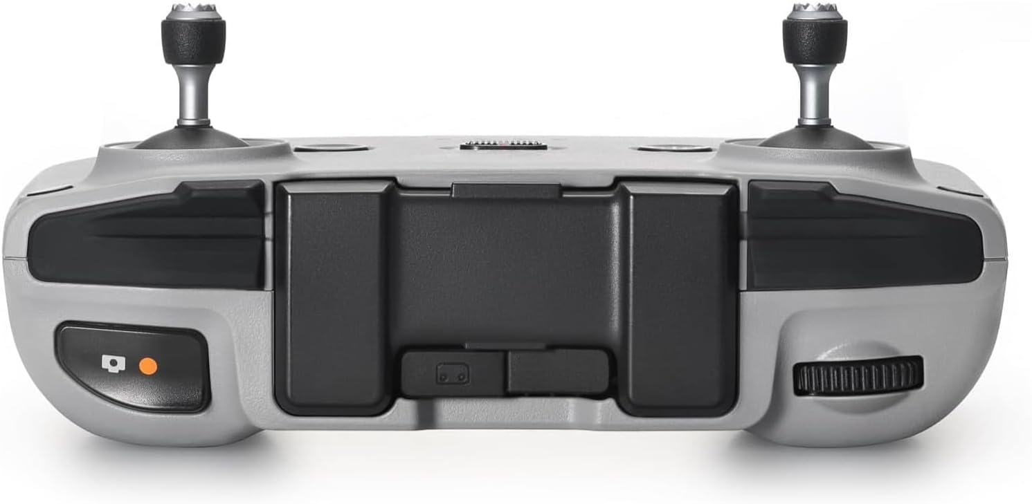 Rear view of the XZMO RC-N3 Remote Controller showing trigger buttons and adjustable mobile device holder