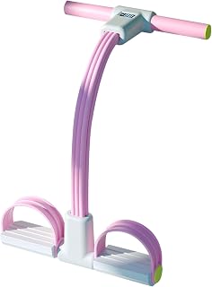 Pedal Puller Resistance Band, 6-Tube Elastic Yoga Tension Rope, Sit up Exercise Equipment, Multifunctional Full Body Training Band for Abdomen, Waist, Arm, Leg Stretching