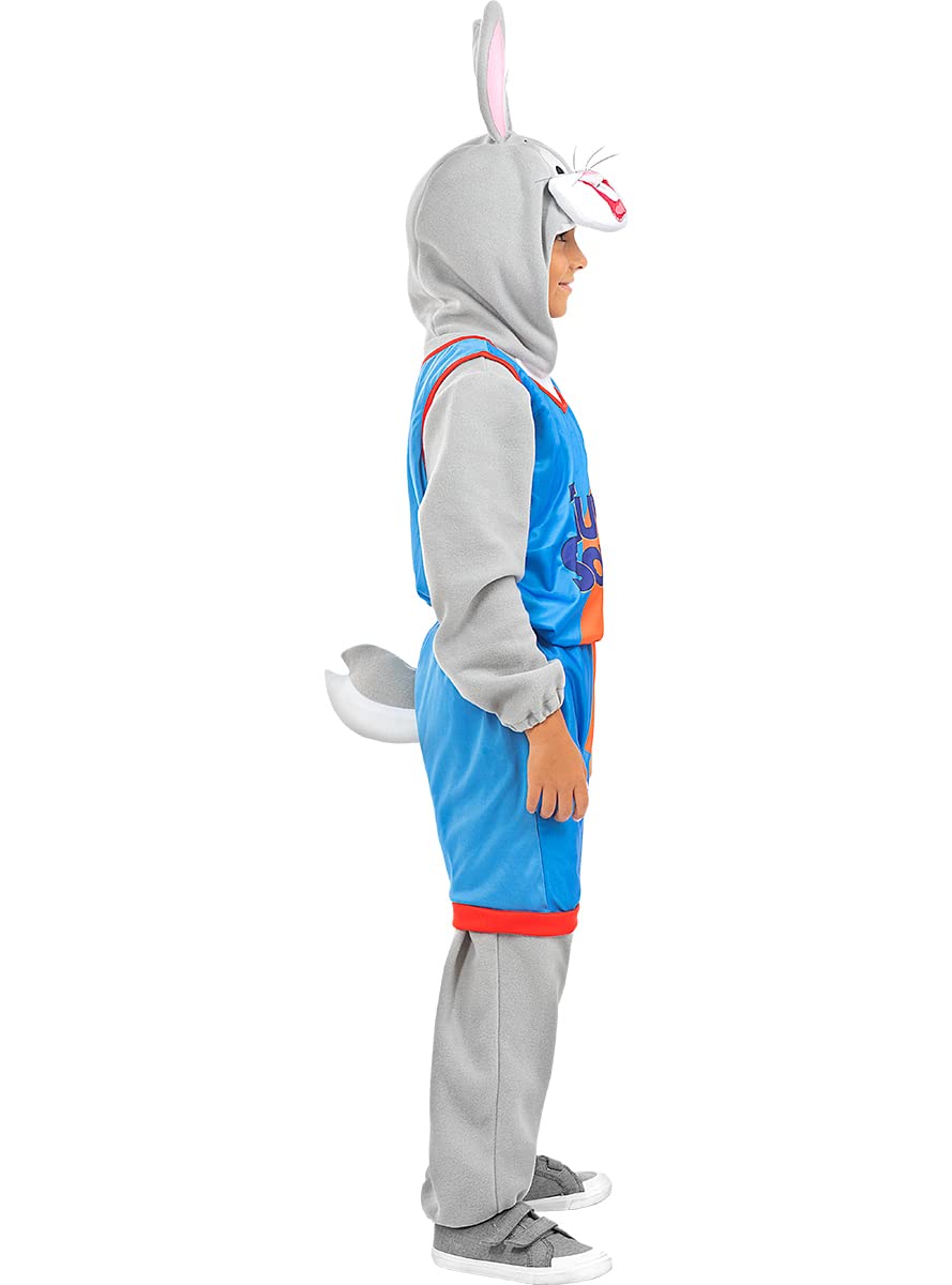 Funidelia | Costume Bugs Bunny Space Jam - Looney Tunes per bambino Cartoni Animati - Costume per Bambini e accessori per Feste, Carnevale e Halloween - Grigio/Argentato
