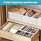Vtopmart 12 Pack Kleiderschrank Organizer, Faltbare Schrank Organizer Kleiderschrank, Aufbewahrungsbox Stoff für Babykleidung, Unterwäsche, Socken
