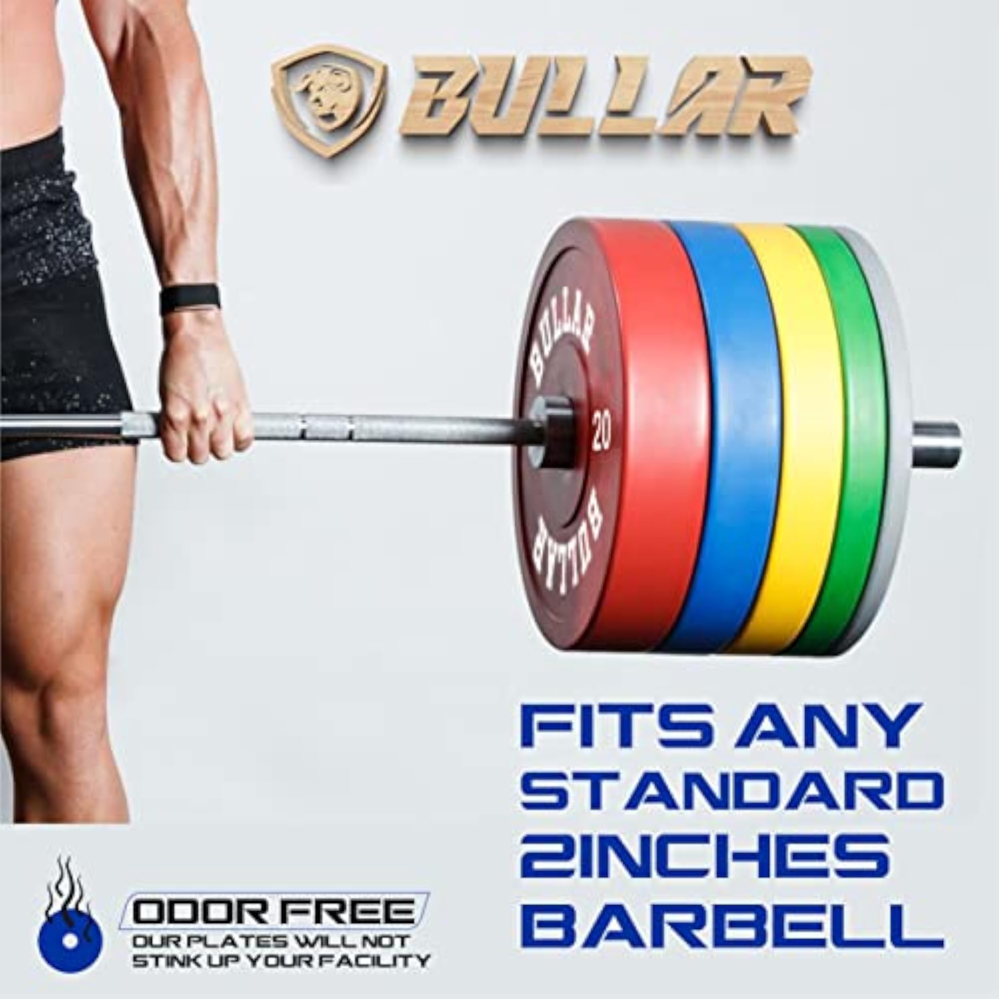 Olympic Color Rubber Bumper Plates Weightlifting