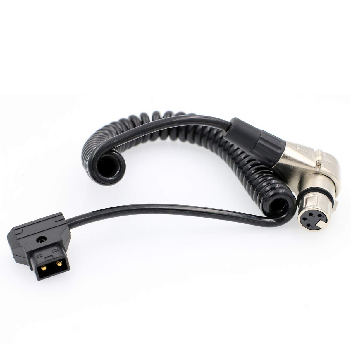 Cable D-Tap a XLR de 4 pines con conector en ángulo recto antitirones R4xlr-Dtap TTC 5